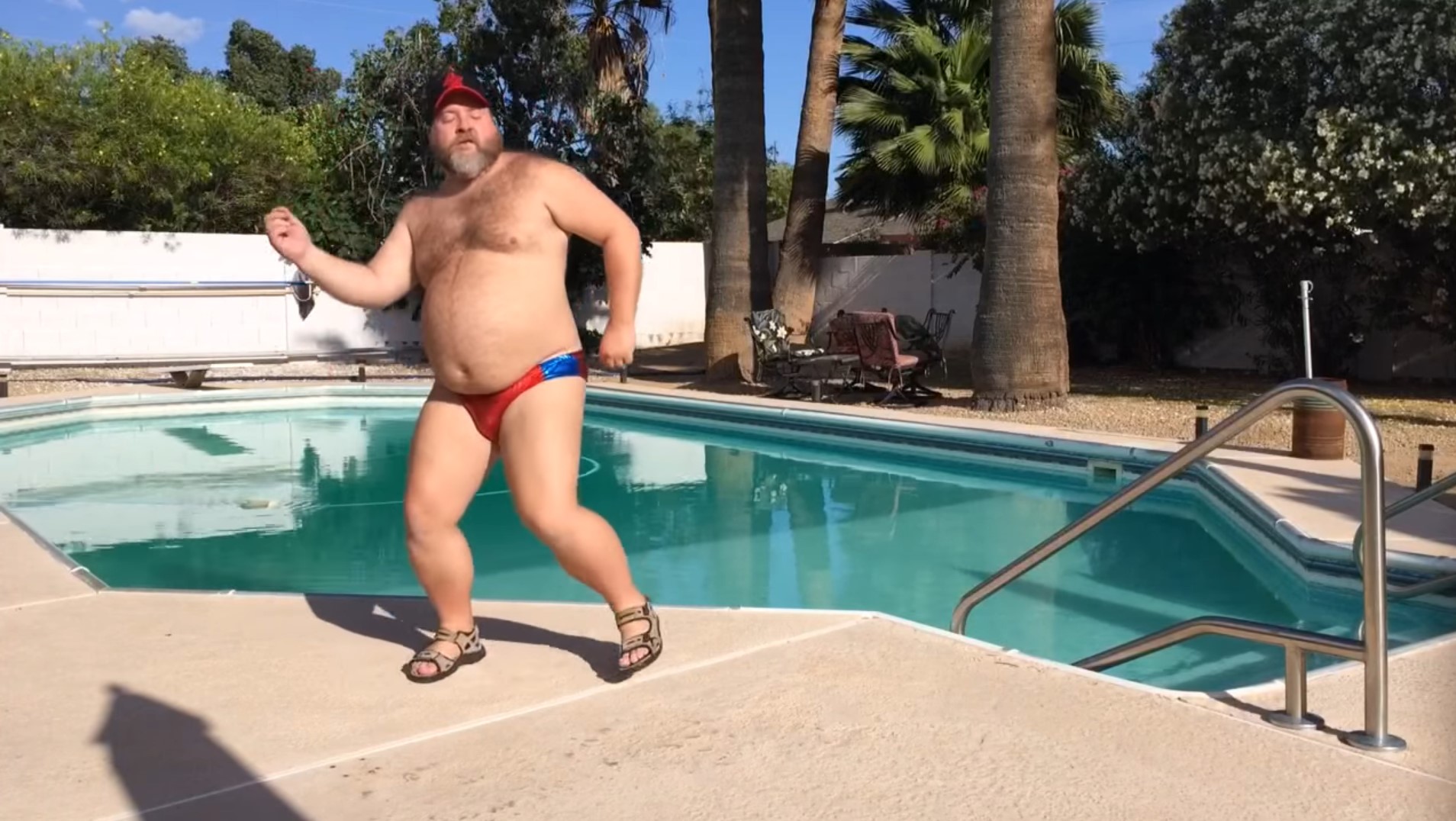 big guy in speedo
