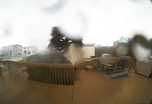 hurricane rips off home