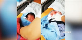 newborn girl thrown by dad