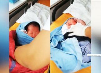 newborn girl thrown by dad
