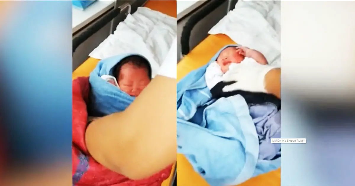 newborn girl thrown by dad