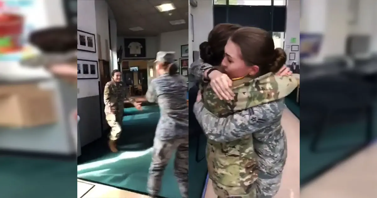 military sisters reunite