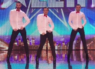 men in heels dance
