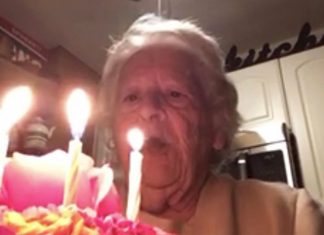 grandma sings happy birthday