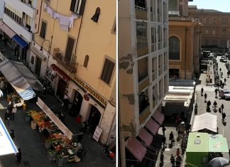 italy crowd streets