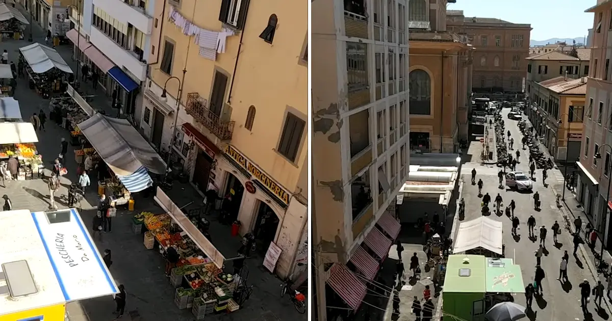 italy crowd streets