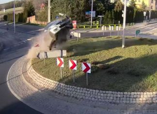 roundabout collision