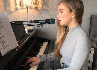 girl doing cover