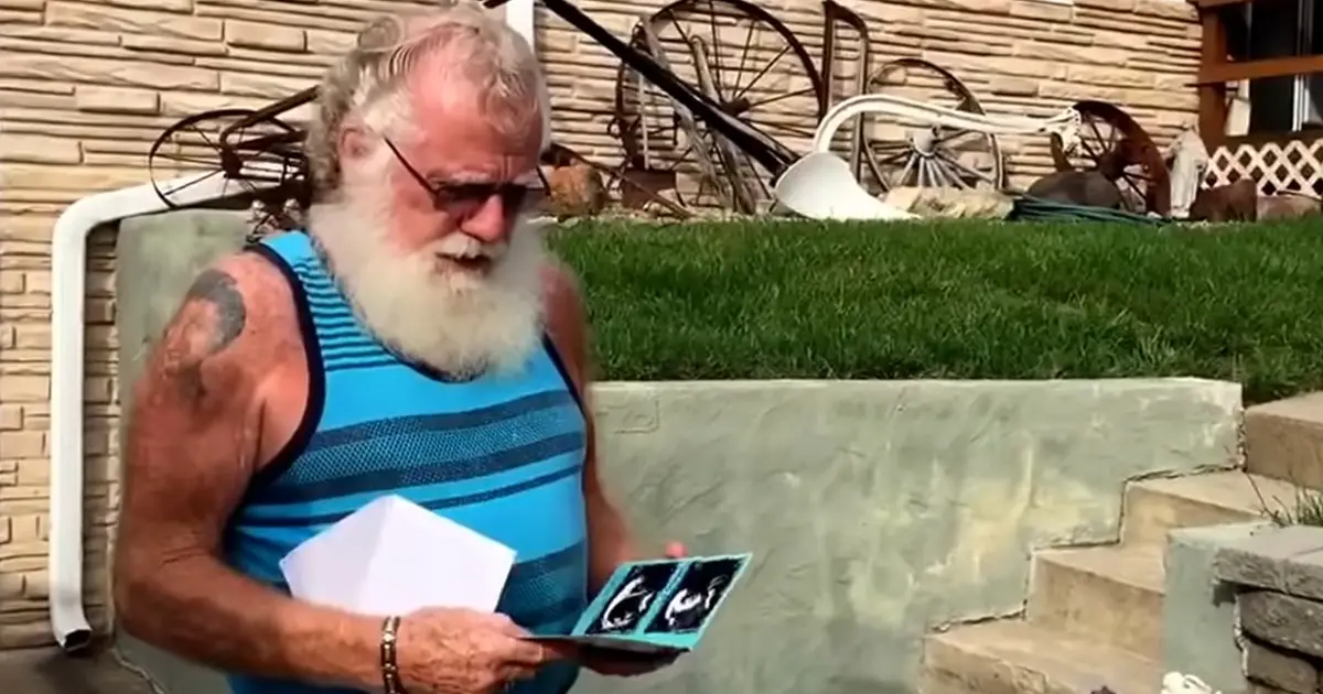 Grandfather Cant Hide His Emotion After Opening A Mysterious Envelope