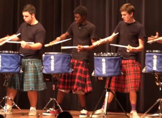 school-drumline-performance