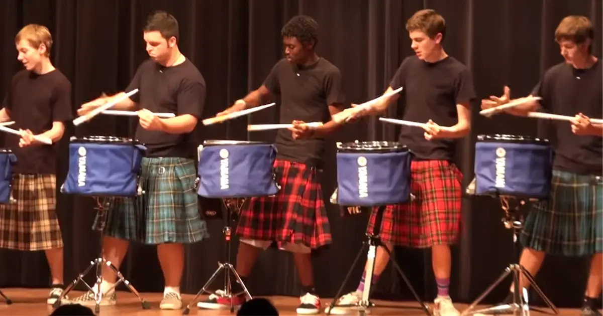 school-drumline-performance