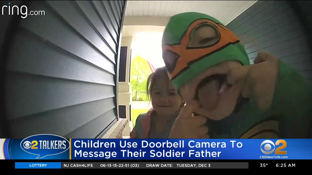 Kids Use Doorbell Camera To Message Soldier Father 0-26 screenshot
