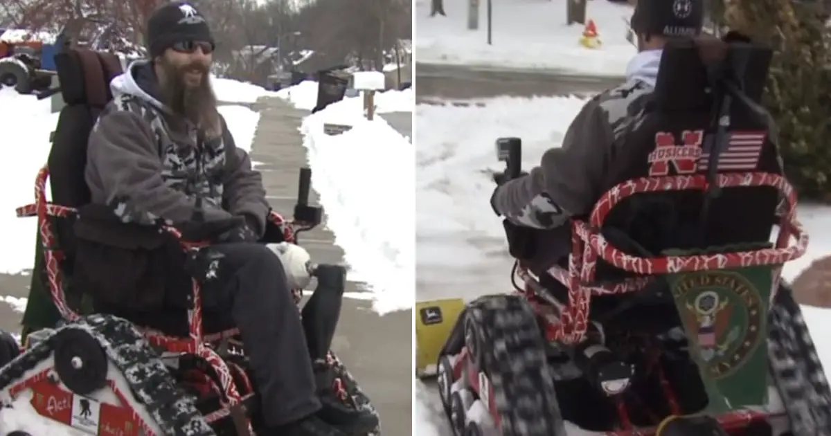 Disable-man-plows-snow2