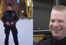 police-sings-o-holy-night-in-park