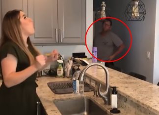 dad interrupting news