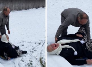 grandparents-fun-in-snows