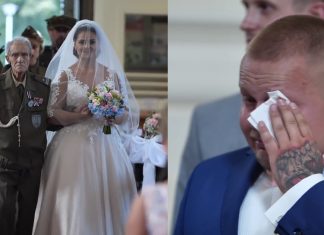 war-hero-walk-grandkid-down-aisle