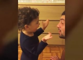 baby-argues-with-dad