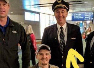 pilot recognizes soldier