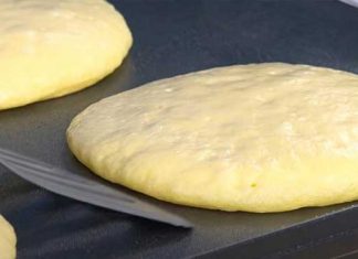 Professional chef pancake