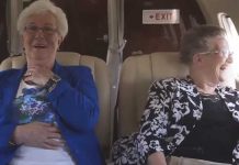 grandma travel on flight first time