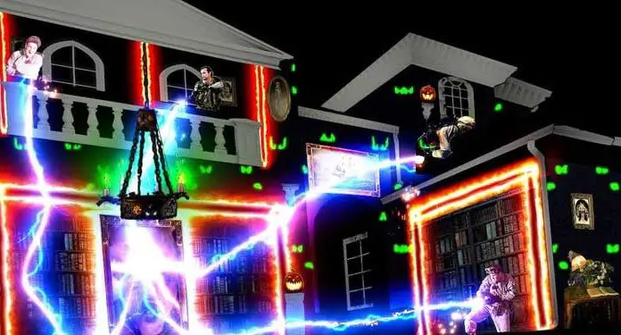 Halloween projection Ghostbuster