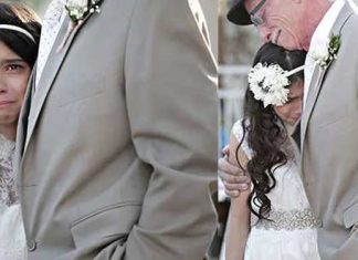 dying-father-walks down the aisle