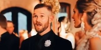 pregnant bride groom reaction
