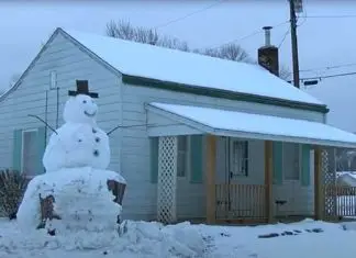 Driver tries to run over Kentucky snowman