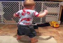 Baby Hears His Favorite Song