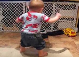 Baby Hears His Favorite Song