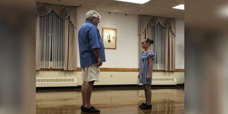 Grandpa-grandaughter duo tap their ways into the hearts