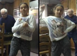 Grandpa Dance with grand daughter