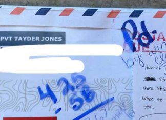 emotional when postal worker scribbles