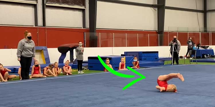 Inspirational Heartland Gymnastics coach