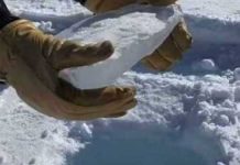 ice-core-in-antarctica