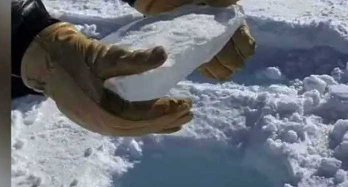 ice-core-in-antarctica
