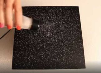 Vibrating a sand covered metal plate