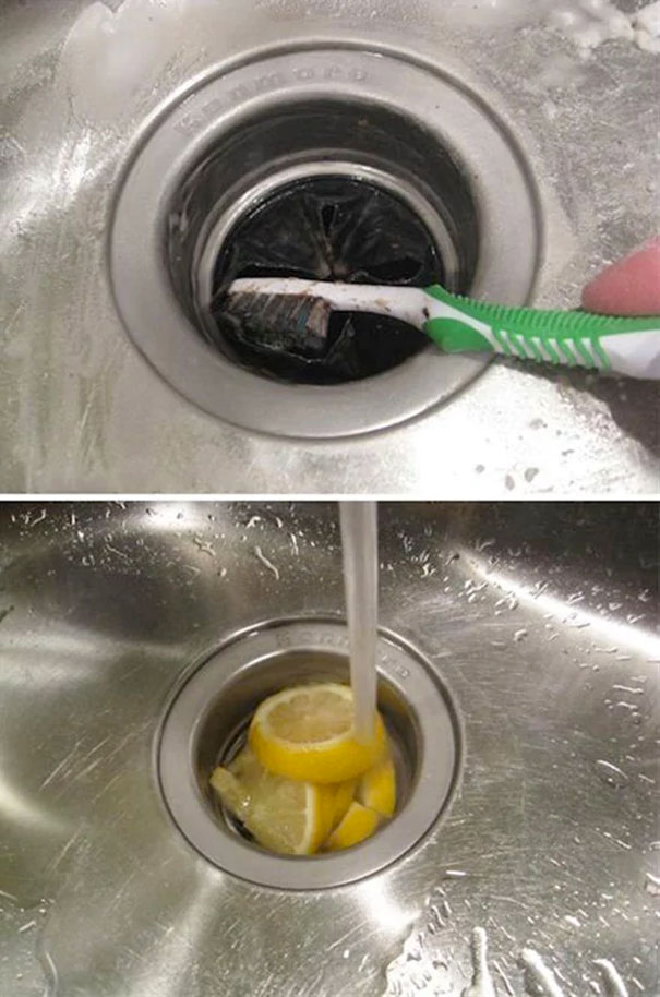 draining lemon