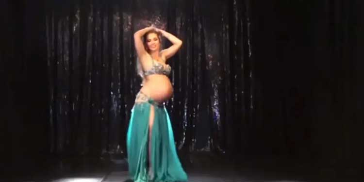 belly-dancer-9-months-pregnant