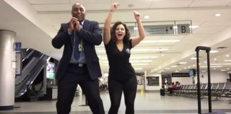 woman-dances-in-airport