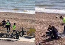 lockdown-beachgoers